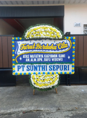 Papan Bunga Duka di Seponti