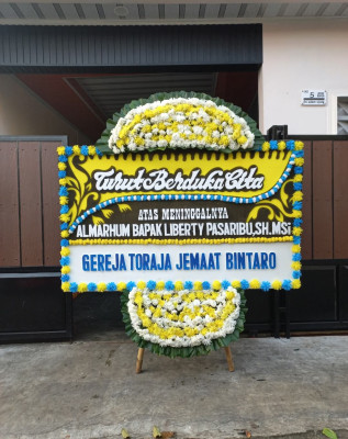 Papan Bunga Duka di Seponti